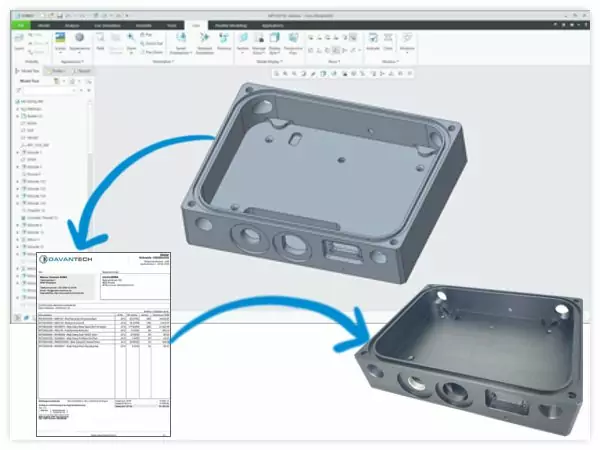 CNC machining workflow from 3D STEP file to finished machined part
